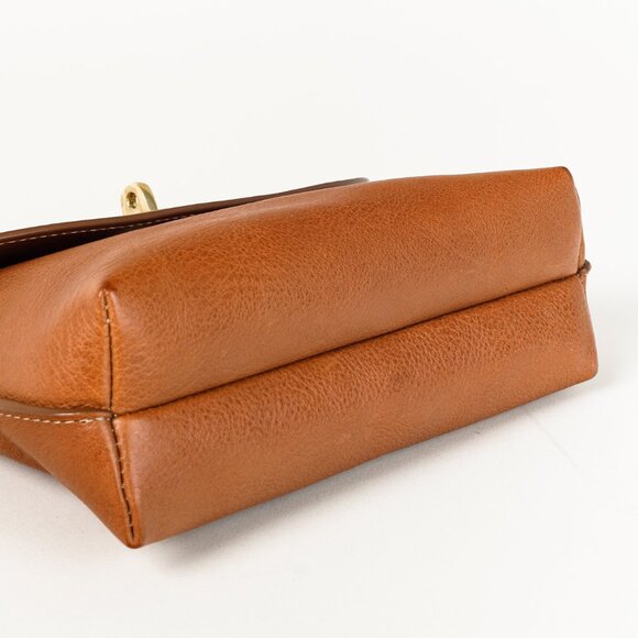 Mulberry Darley Cosmetic Pouch Brown Oak Small Classic Grain - Picture 5 of 12